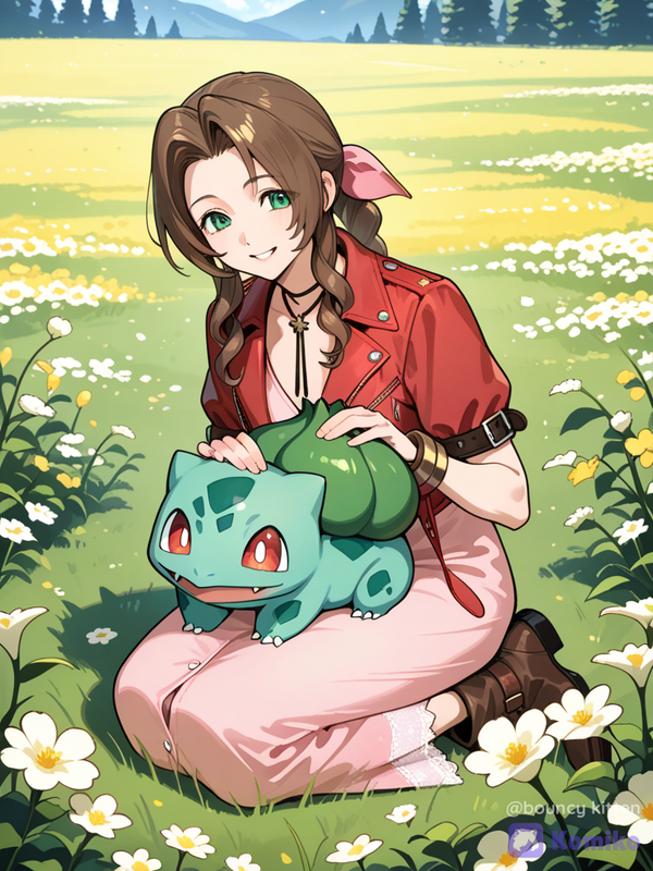 Playing with bulbasaur