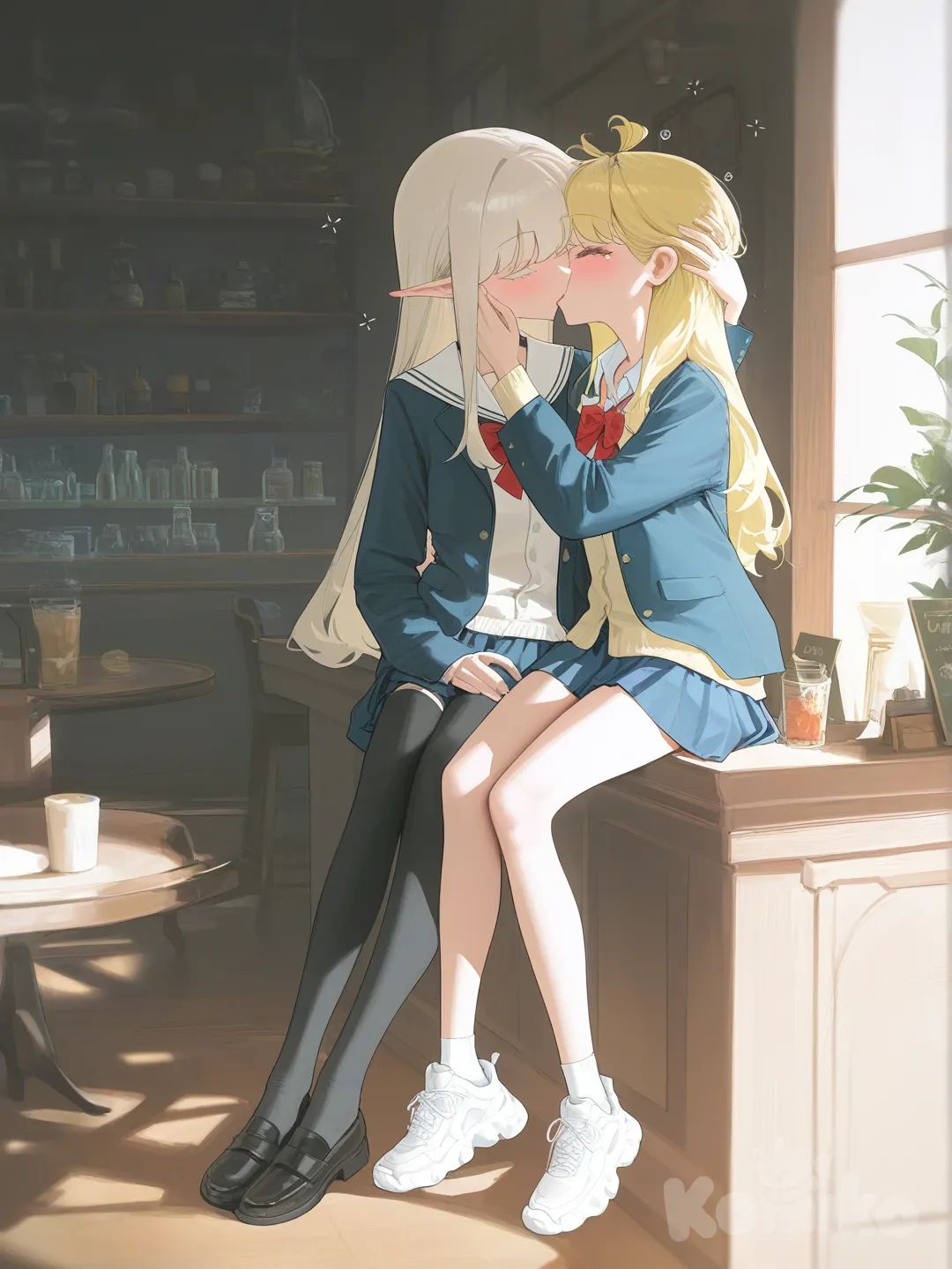 幸せなキス