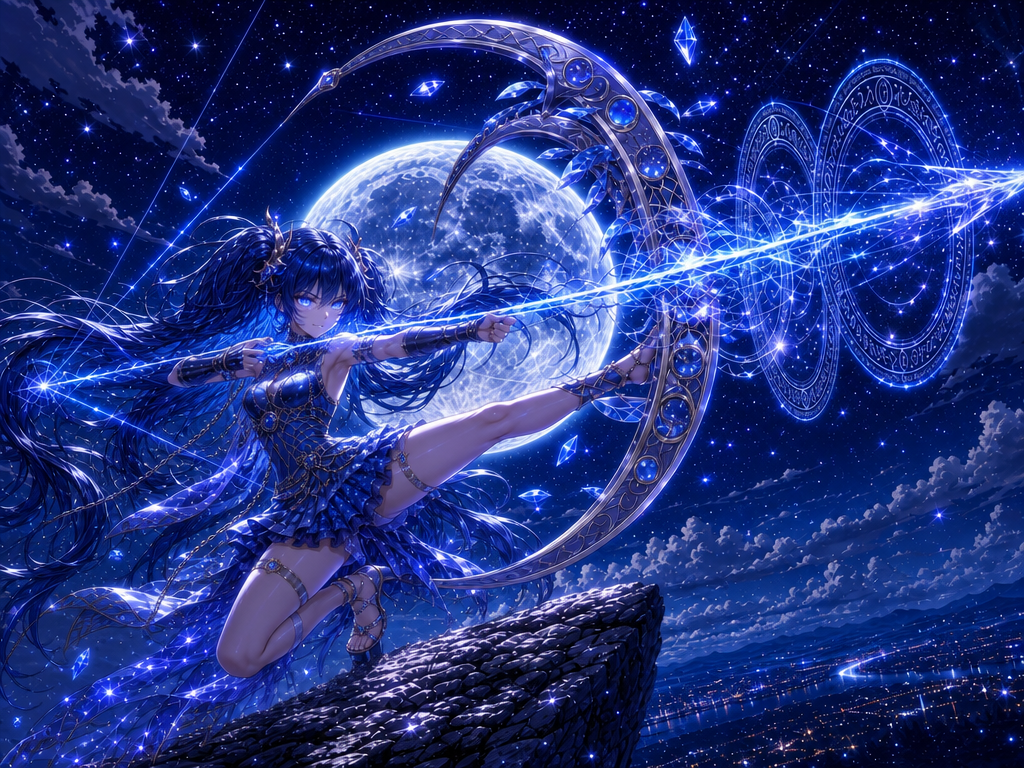 A full-power shot? 🏹🌑