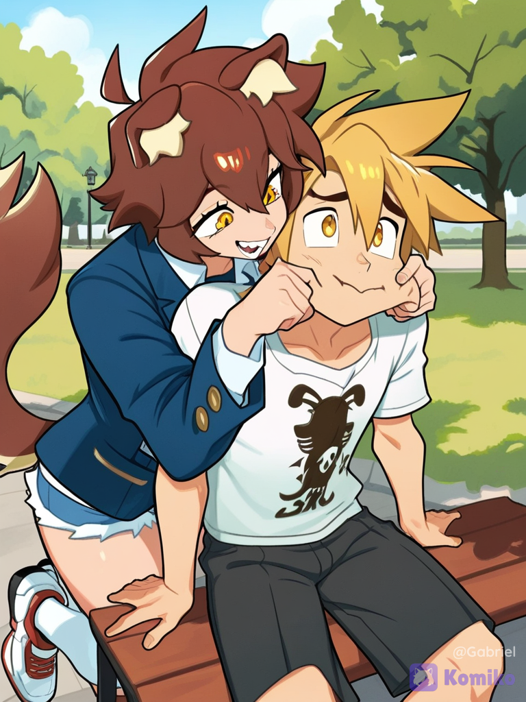 ¡Denki y su amigo perruno! 🐾⚡