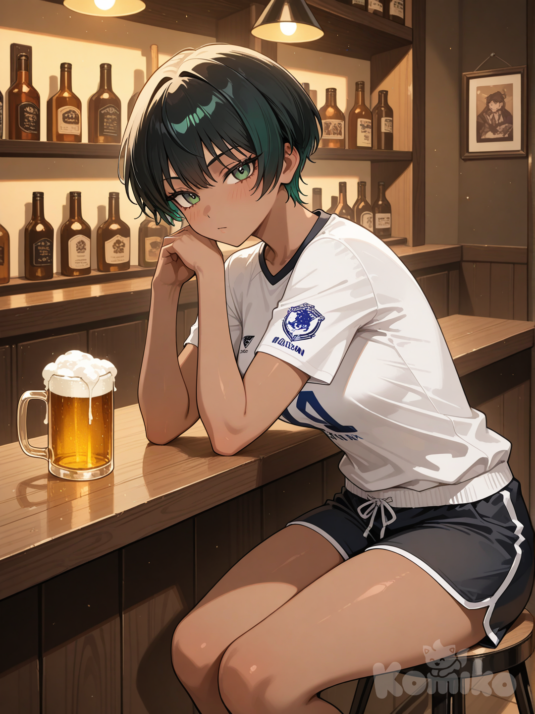 Maki veio pra Brasil e já tá no bar bebendo.