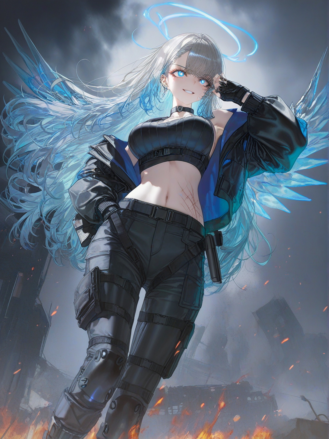 These blue flames aren't here to warm you—they're here to erase the memory of your existence