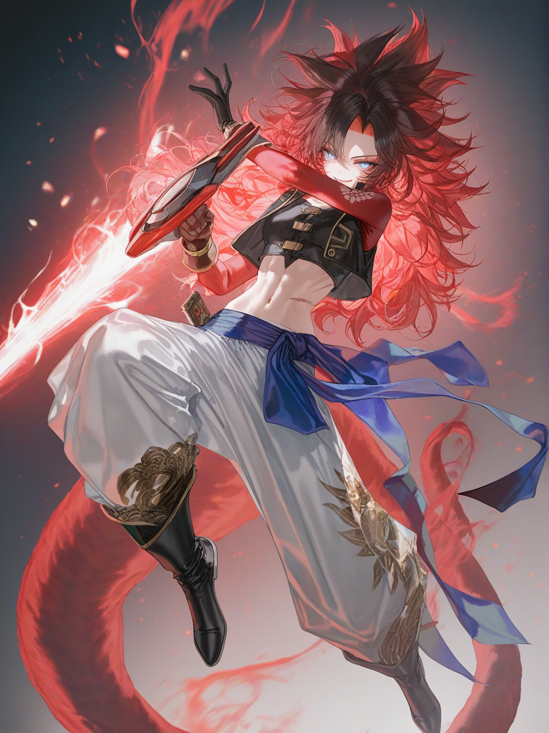 You call this your strongest form? Cute. I've been smiling this whole time because I'm still looking for a reason to get serious."