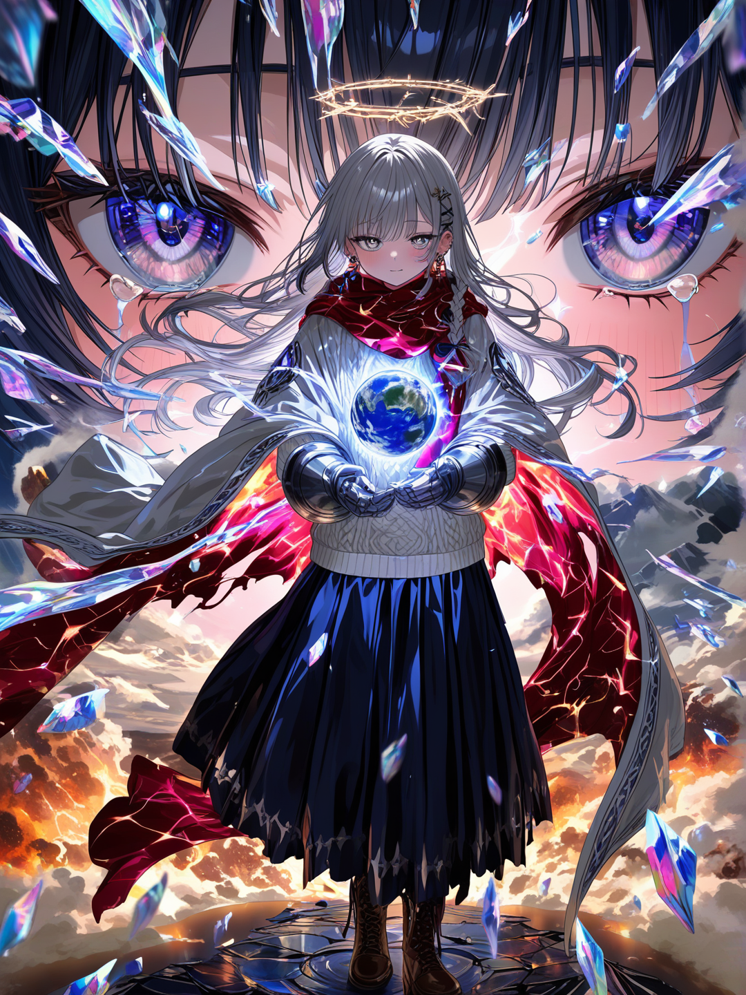 When I raise my hand, the heavens split, the earth freezes, and your fate is written in violet fire