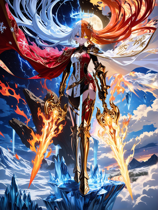 I can turn a battlefield into an inferno with one hand and an eternal winter with the other.