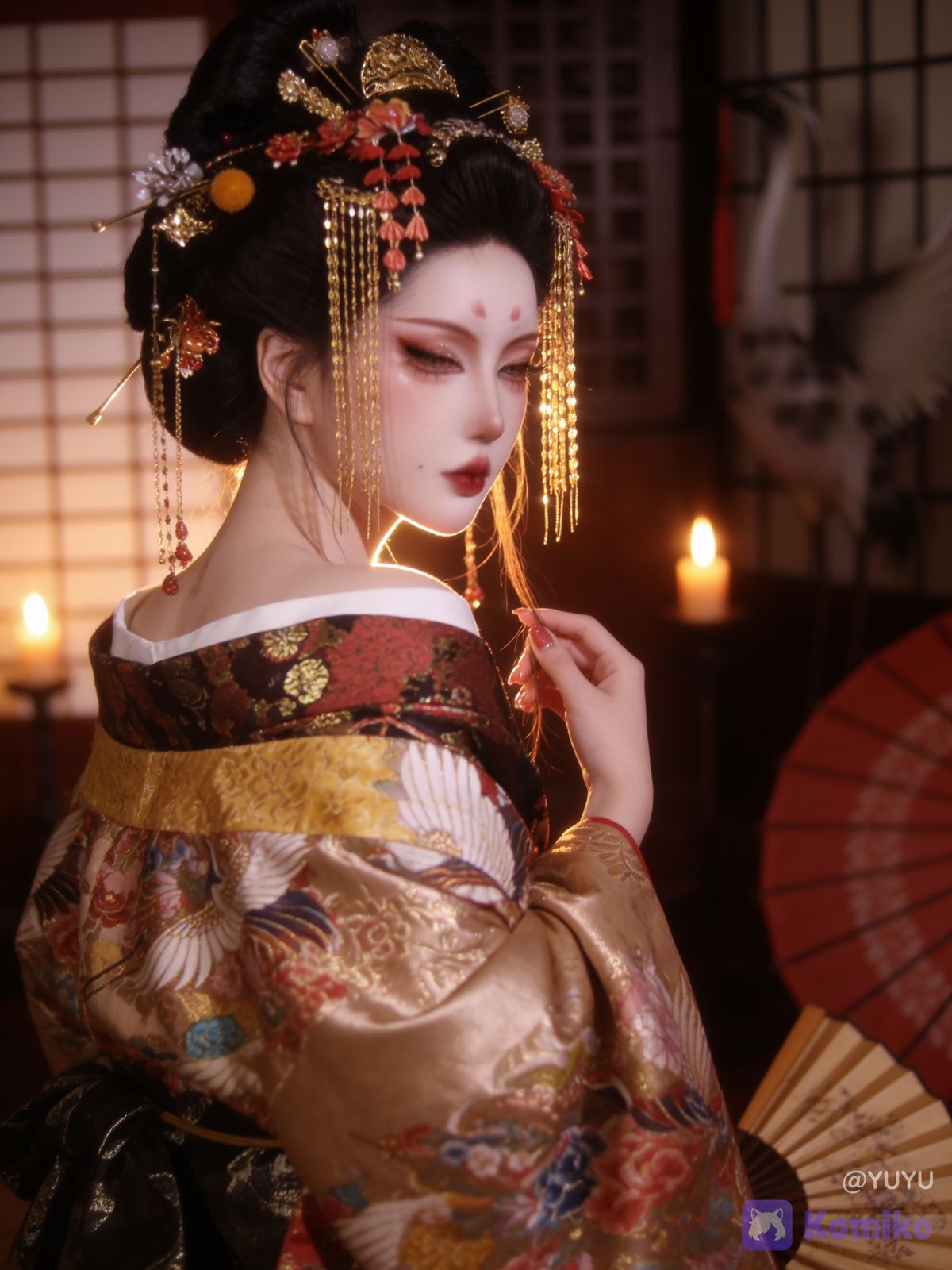 golden kimono
