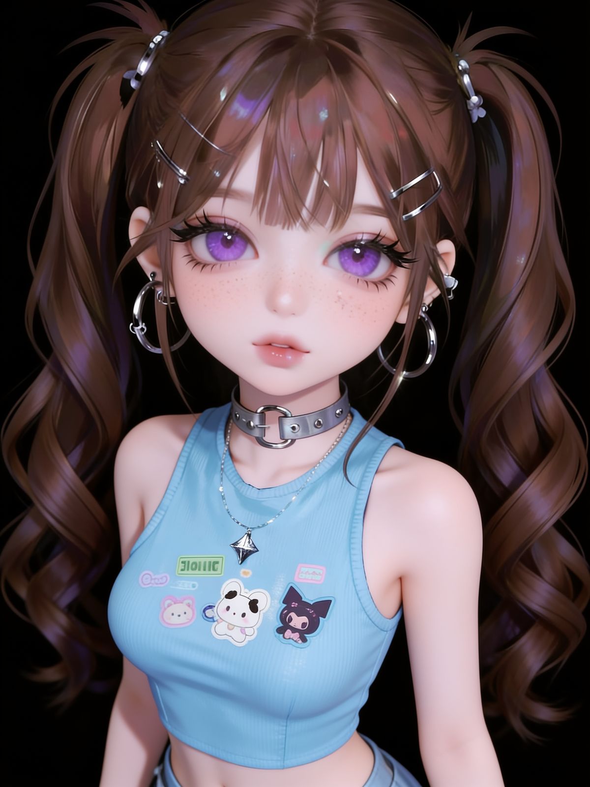 Purple eyes