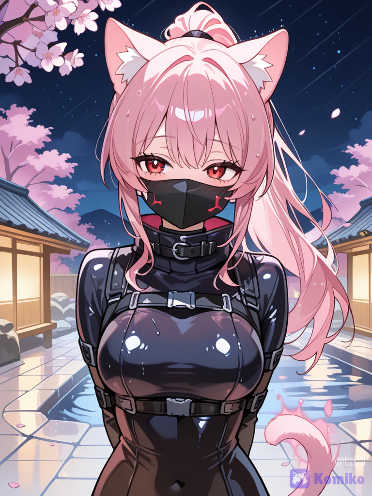 雨夜櫻花貓娘♡