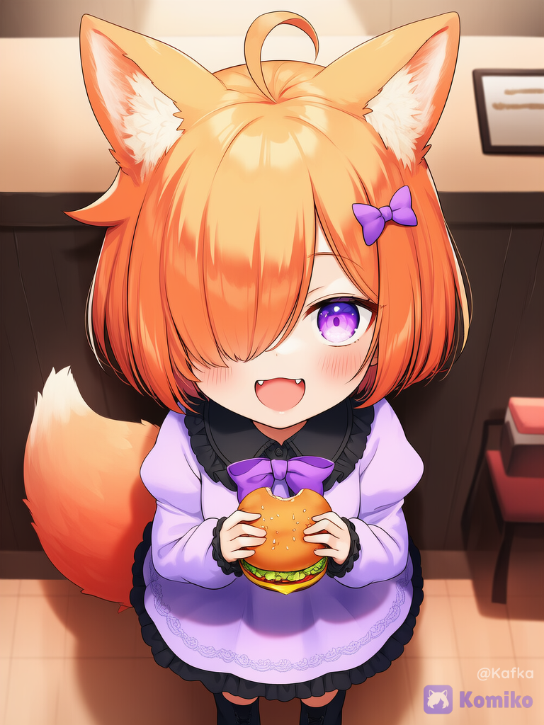 Una sonrisa en la comida.🍔🥰🤭