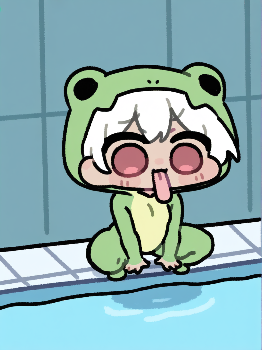 Someone wanted one with a froggy tongue lol