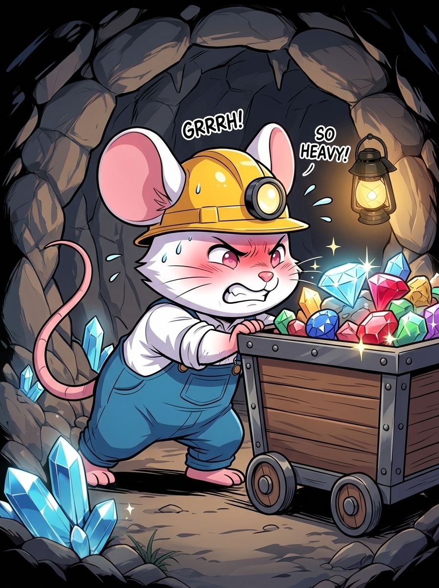 Henry is working hard