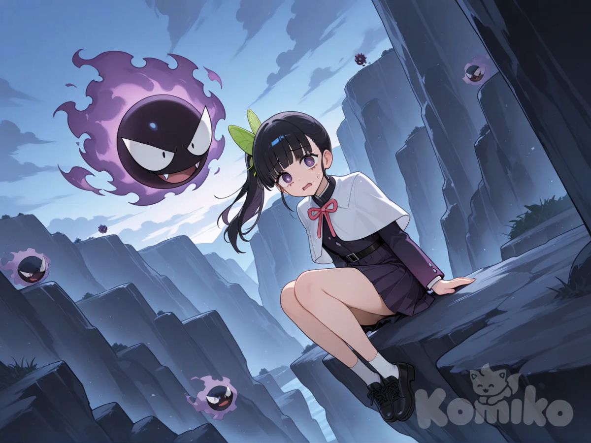 @Tsuyuri_Kanao Perdida Y Rodeada De @Gastly 