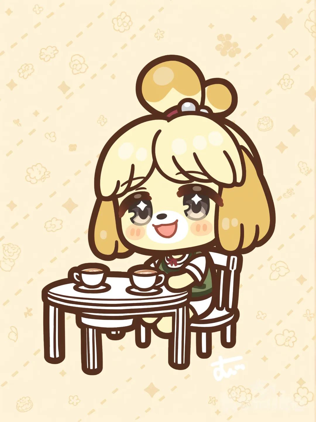 isabell having a tea