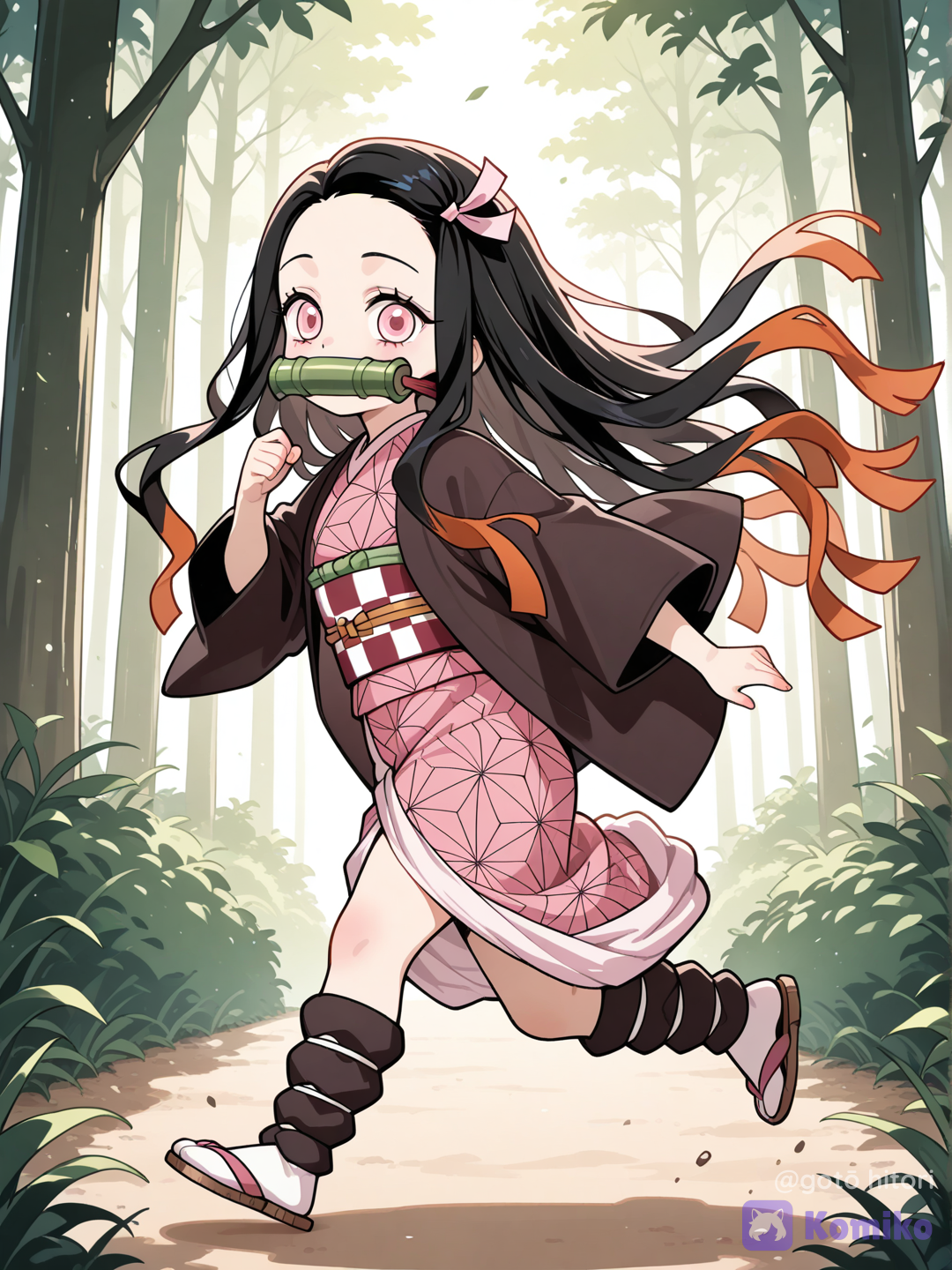 Nezuko growing 
