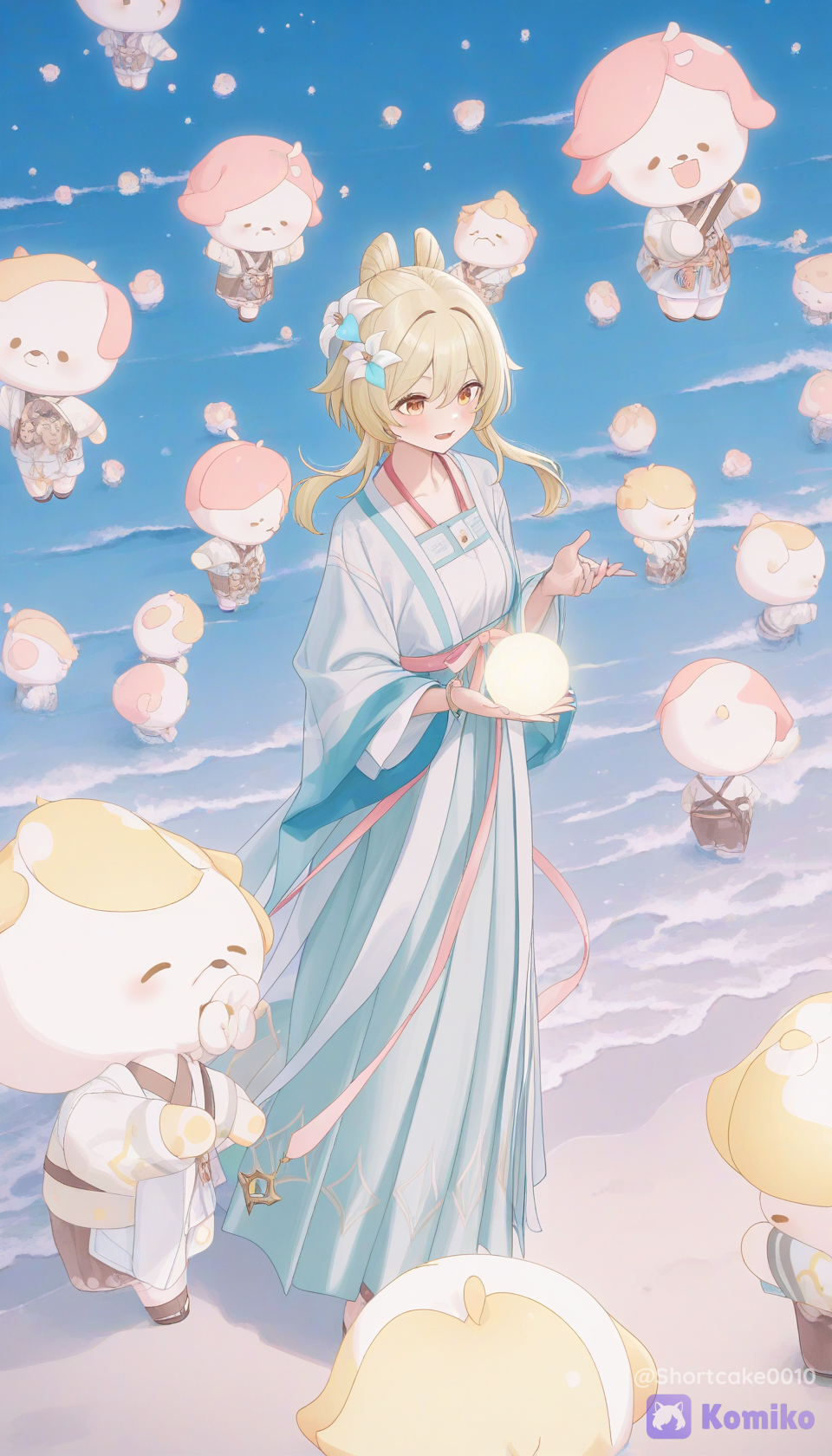 Floating Friends in Sky
