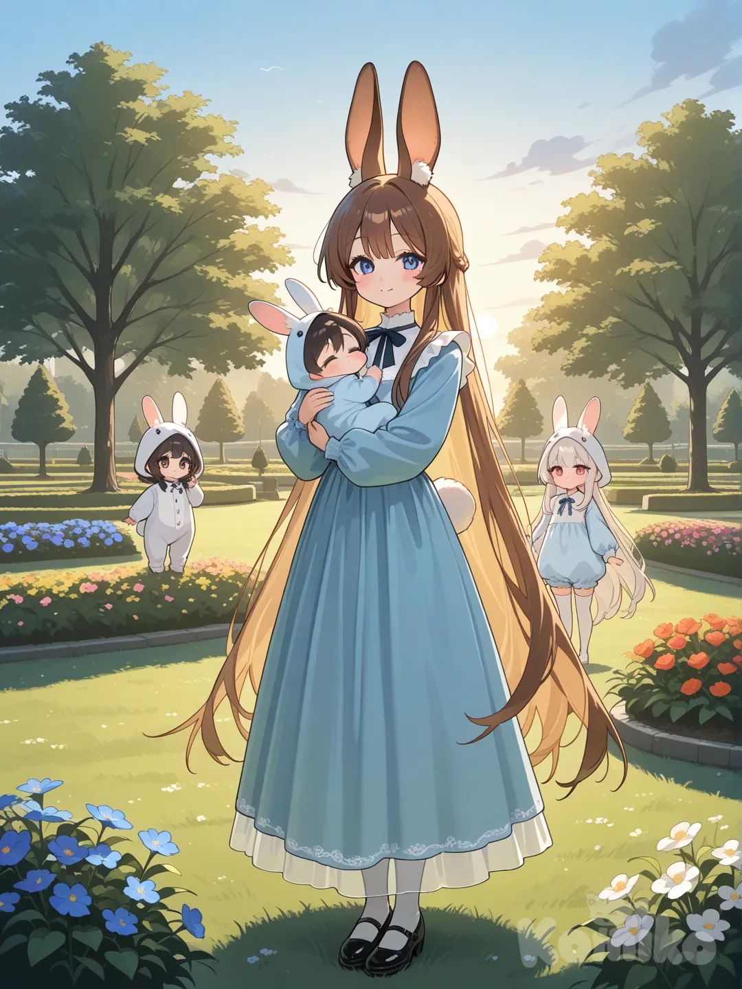 Daisy and her 3 children