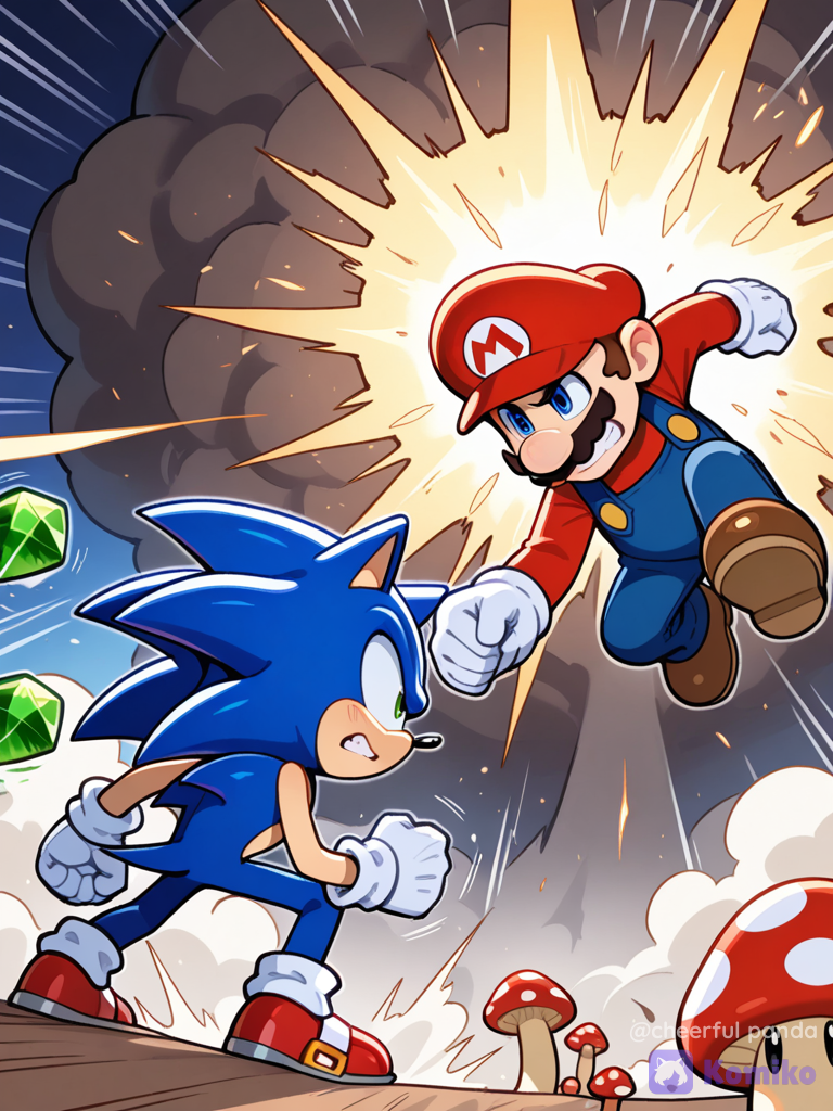 Sonic vs mario