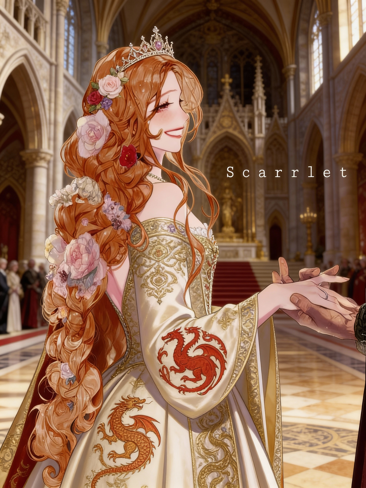 In House of Dragons, she, a commoner, became a princess when she married Prince Aemond one-eyed Targaryen