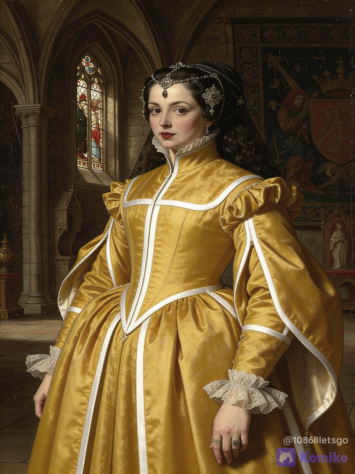 Golden dress renaissance