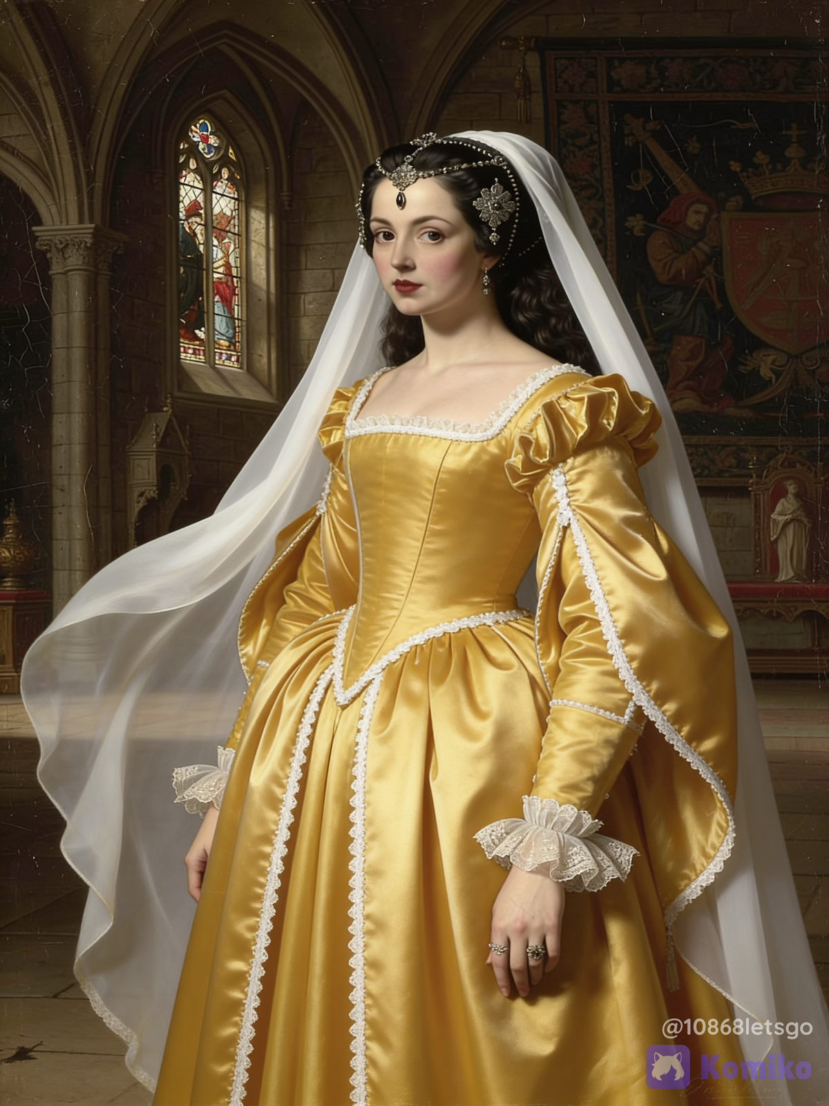 Golden dress renaissance