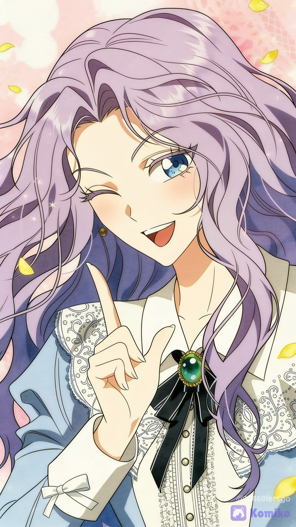 Gave a cute wink at her admirers