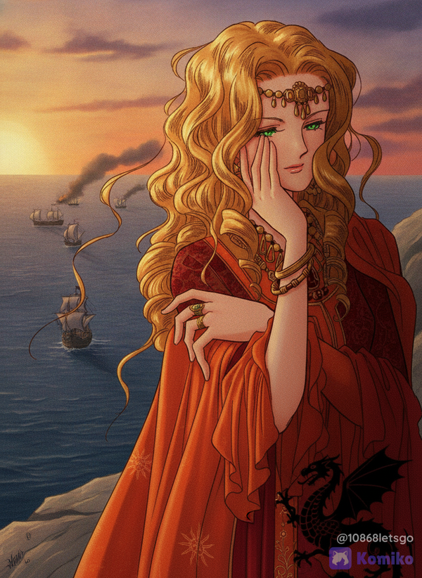 A Golden Sun Princess of Dorne SI Fanfiction cover for House of Dragon