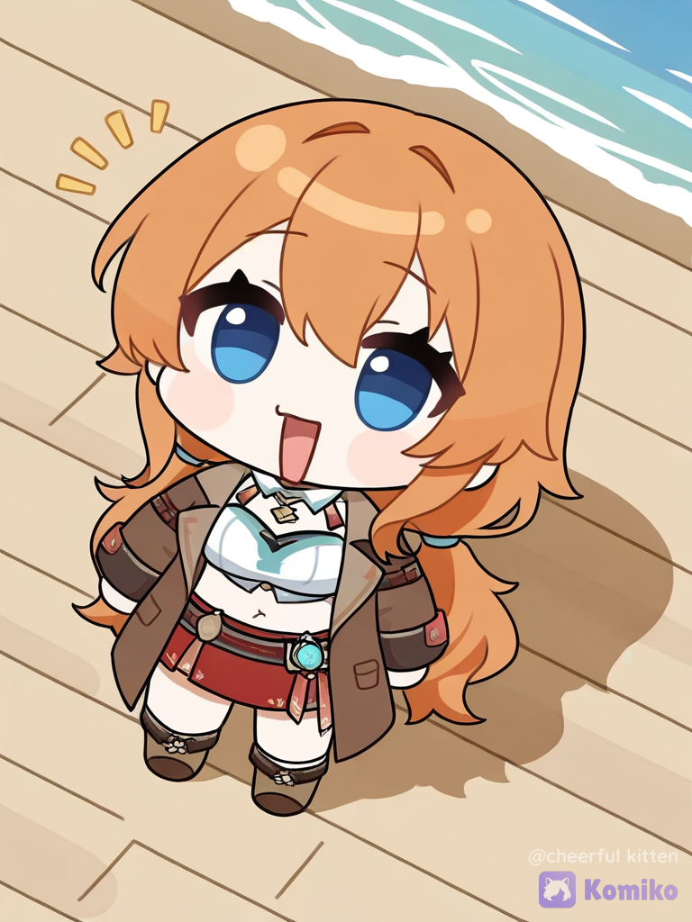 Chibi Beach Cutie! 🌊✨