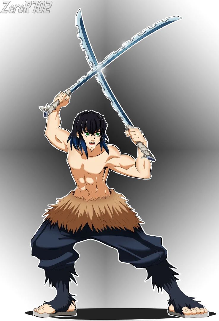 This is for Inosuke Hashibira girl! Inosuke is ready to fight.