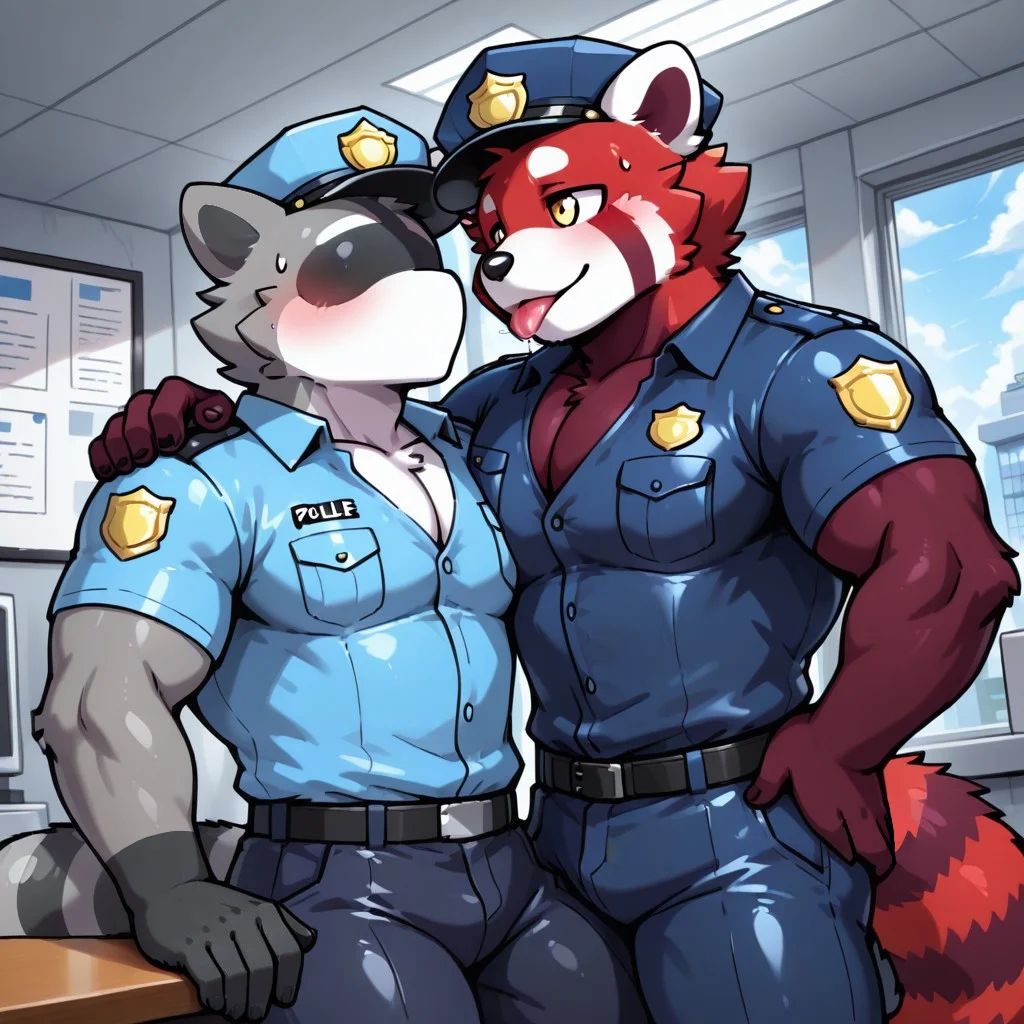Raccoon and Red Panda (Changed)
