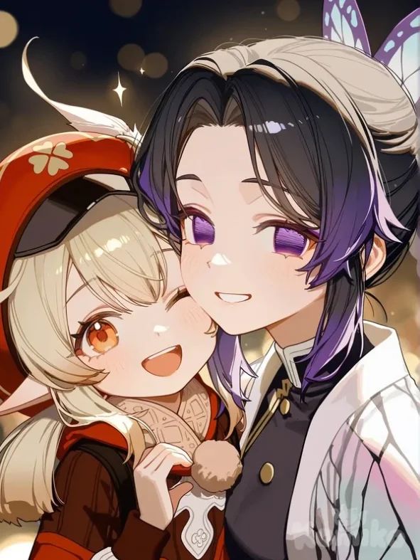 Klee and Shinobu!