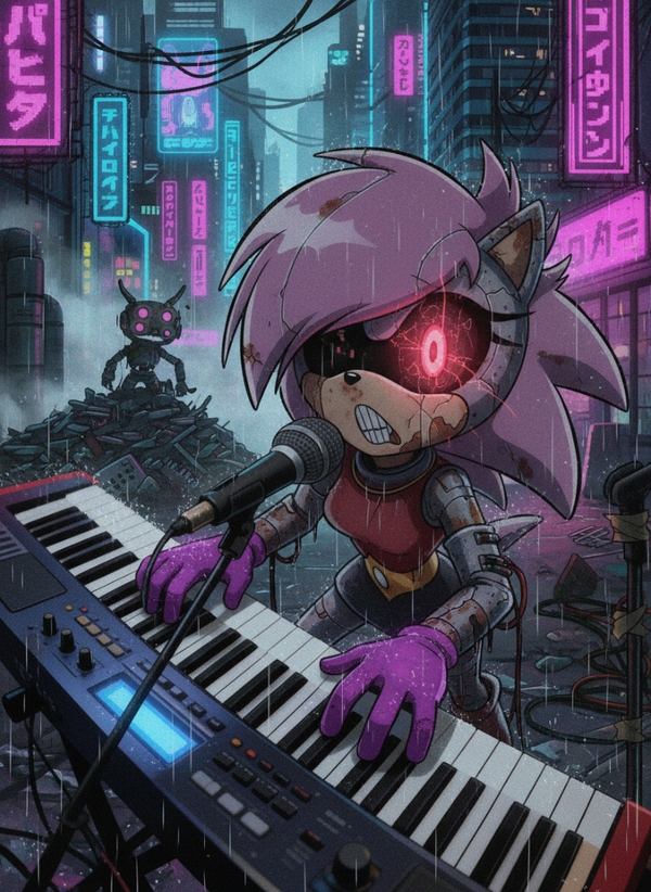 Roboticized Sonia the hedgehog