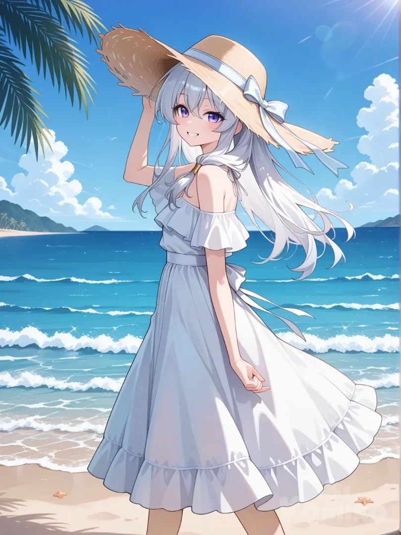 Elaina on the beach