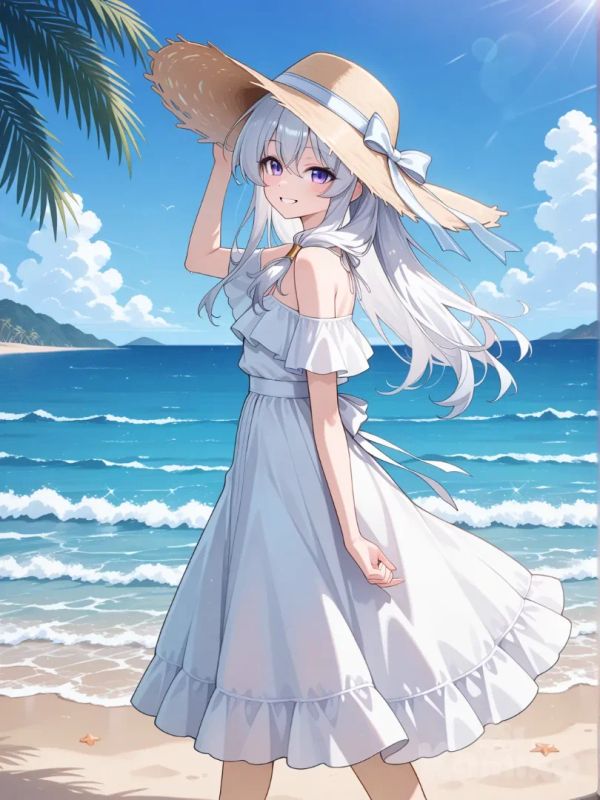 Elaina on the beach