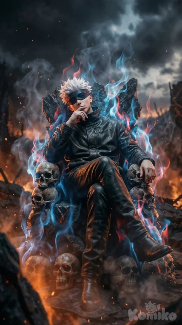 Satoru gojo he strongest sorcerer's vibes.