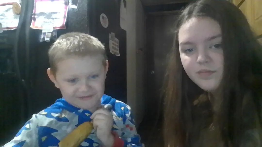 My brother and me