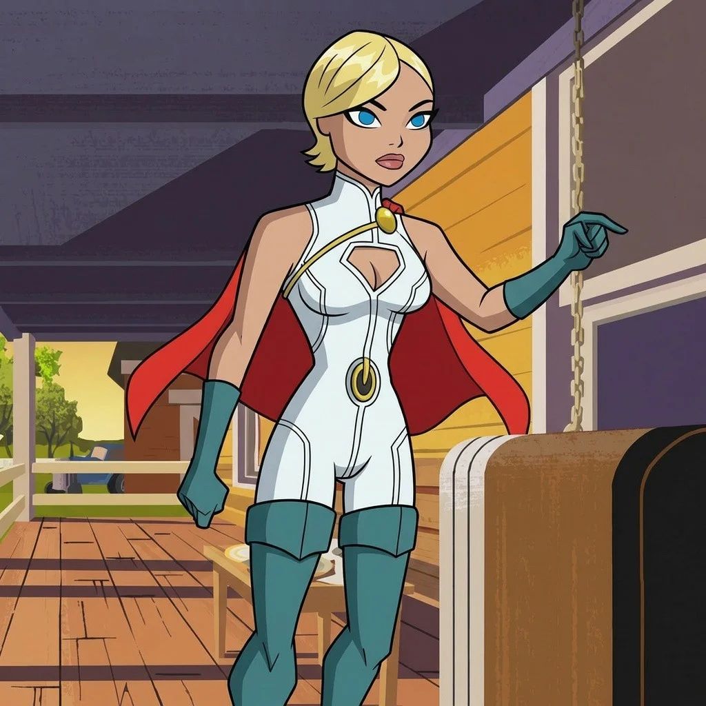 Power Girl in Bruce Timm/DCAU Style