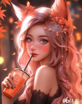 ✨Orange boba girl✨