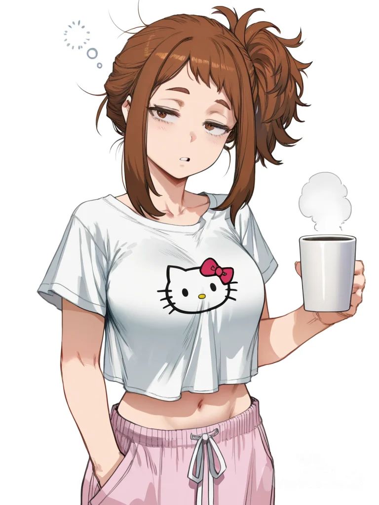 Ochako sleepy