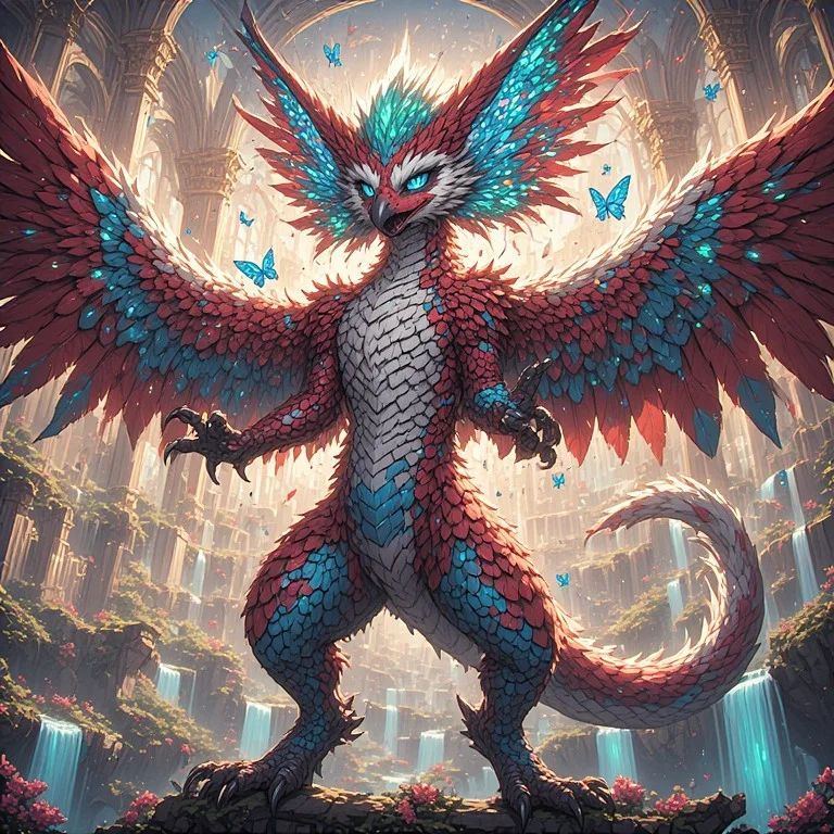 Aurora Wyrm The Solarpunk-Cyberpunk-Vaporwave Chimera Beast