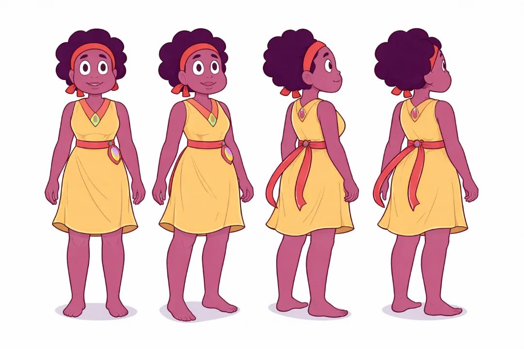 Kiki pizza (steven_universe) character sheet 