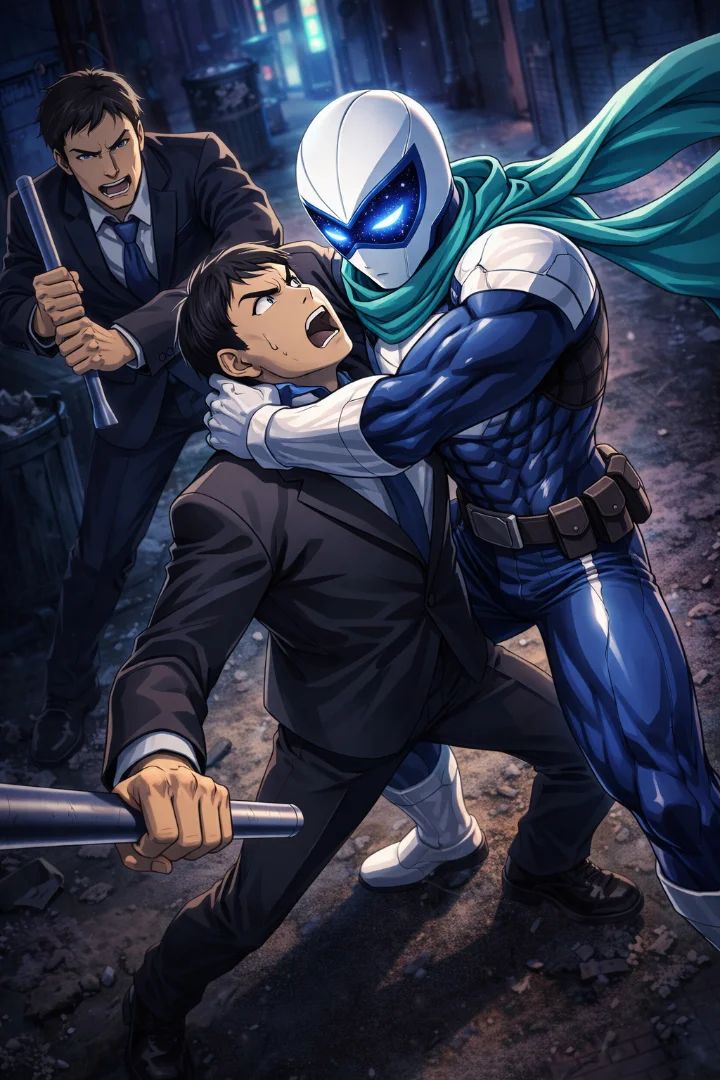 Fight against gangsters on Alley