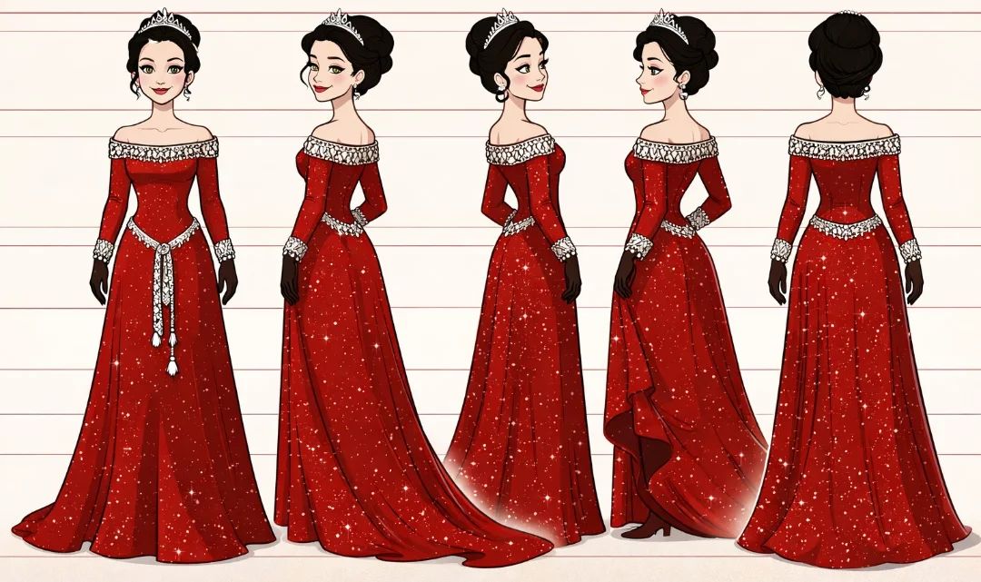 Queen Eva (snow white/disney) character sheet 