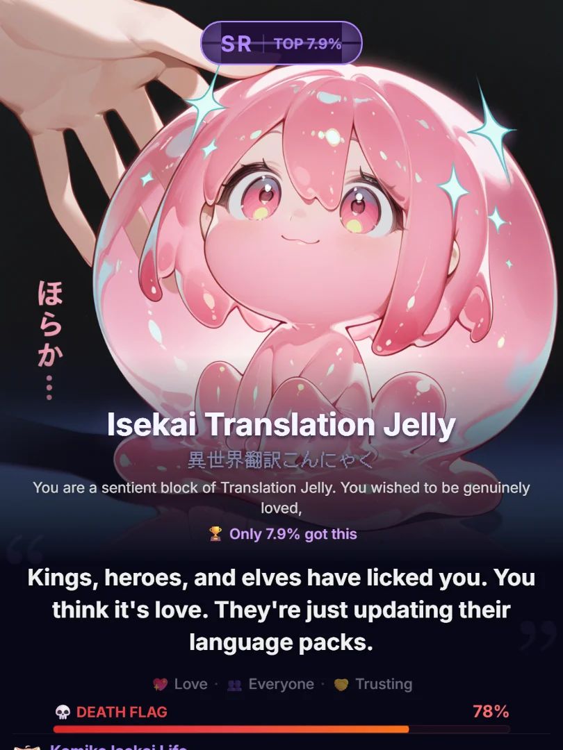 Bro I played Komiko's newest game and this my my result🤣💀✨💅