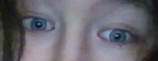 my eyes are very blue.