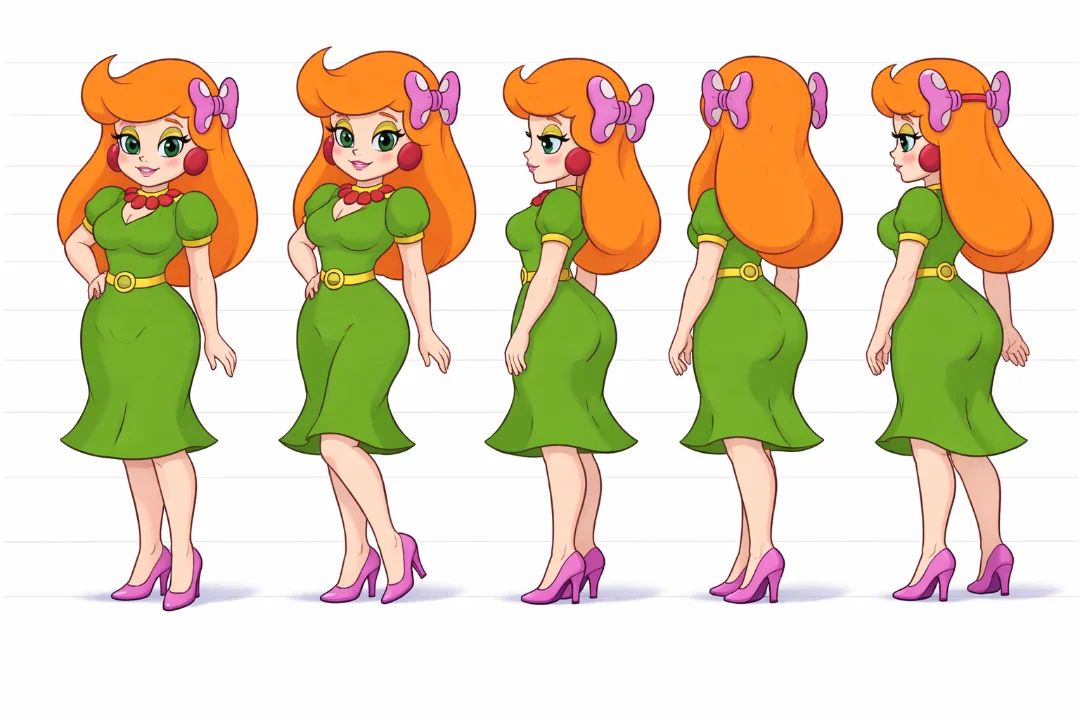 Human Wendy o Koopa (mario bros 3) character sheet 
