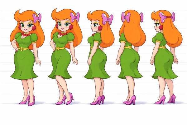 Human Wendy o Koopa (mario bros 3) character sheet 