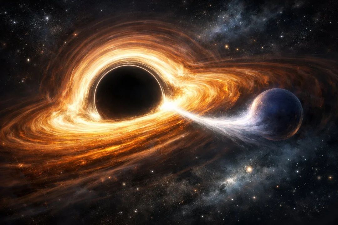 Cosmic Black Hole Pull! 🌌🕳️