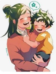deku and his mama inko