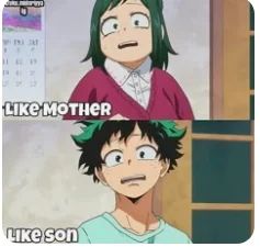deku and his mama inko