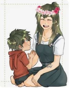 deku and his mama inko